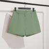 Women's High-Waisted Black A-Line Wide-Leg Slimming Shorts - Spring 2022 Korean Style
