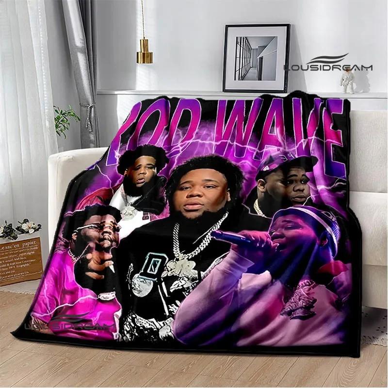 Rapper rod wave printed blanket Warm Flannel Blankets Soft and Comfortable blanket Home Travel Blanket bed linings Birthday Gift