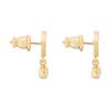Dior Metallohrringe mit Edelsteindekoration Damenohrringe Gold E3365WOMCYD03S