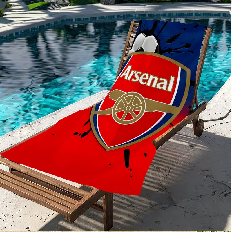 Arsenal F.C Print Beach Towel, Versatile Lightweight Absorbent Beach Towel for Pool Surf Yoga Bathroom, Perfect Birthday Holiday Gift