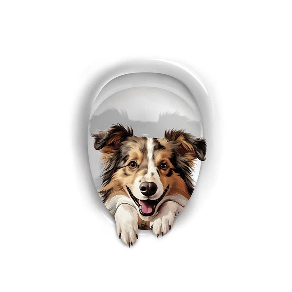 3D Toilet Wall Stickers, Bathroom Toilet Seat Cover Decoration And Self-adhesive Wall Stickers.