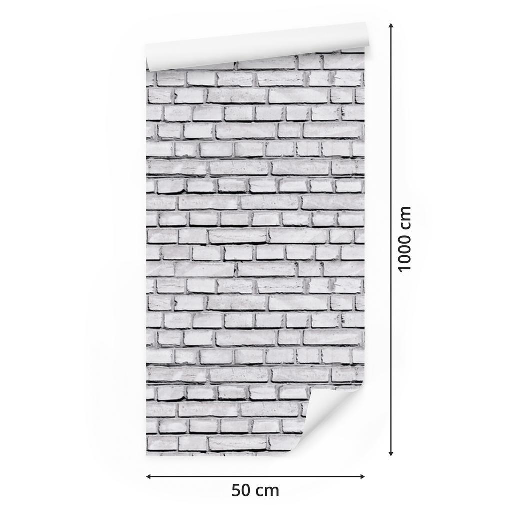 Light Brick Wall Wallpaper for Living Room and Bedroom 50x1000