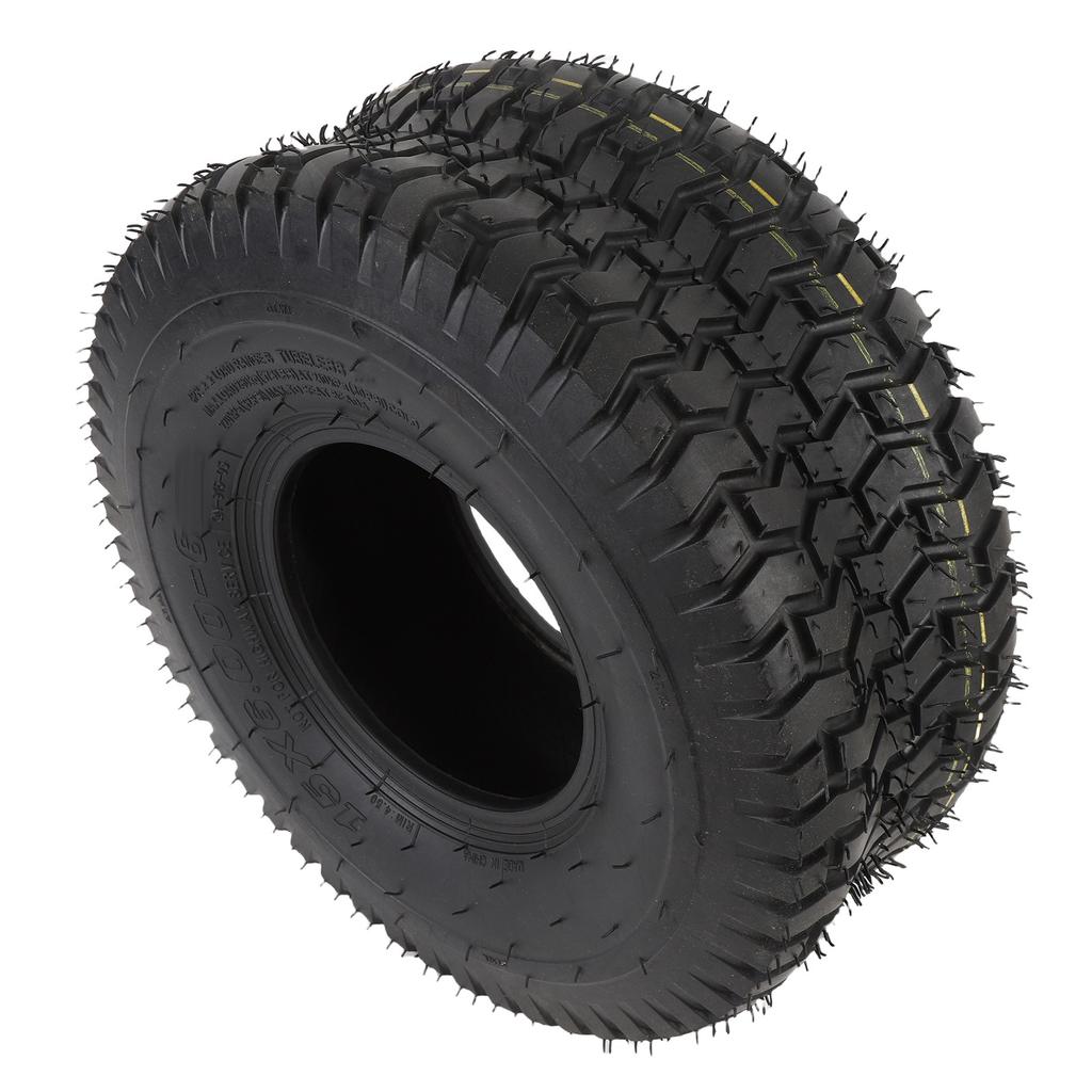 15x6.00 6 Anvelopă Vacuum Anti-alunecare și Rezistentă la Explozii Anvelopă Tubeless pentru Cărucior de Tuns Iarba Tractor de Curte Roabă cu Jantă de 6 Inch