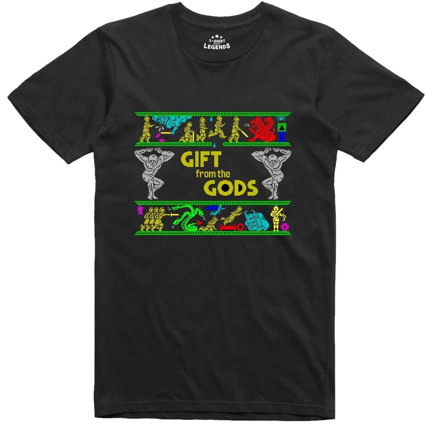 Футболка Gift From The Gods Экран загрузки 8-битный Официально лицензированная Spectrum 48k XL