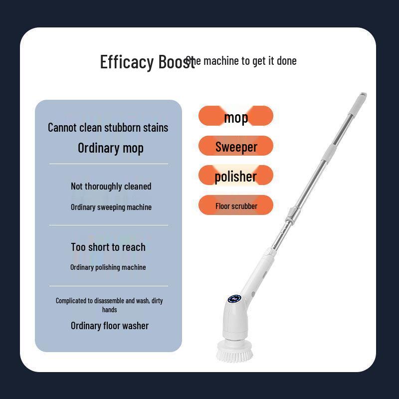 Wireless Retractable High-End Electric Cleaning Brush for Home and Bathroom