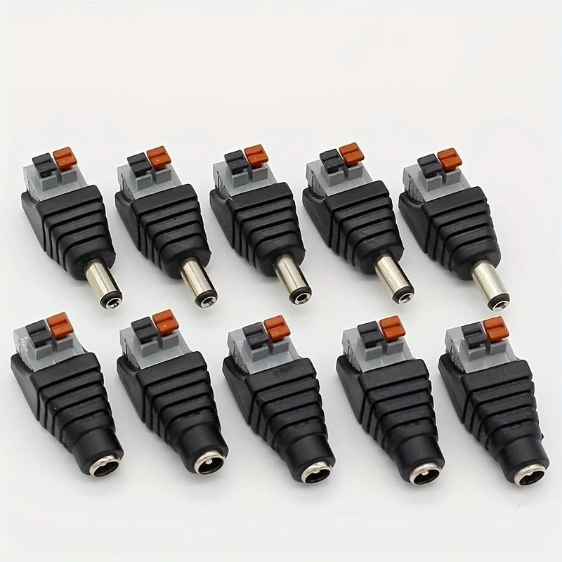 1Pair DC Male Female Connector DC Power Jack Adapter Plug Connector for 3528/5050/5730 Led Strip