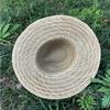 Handmade Straw Hat Wide Border Hat Crochet Travel Bucket Hat Sun Protecting Hat for Adult Children Man Women