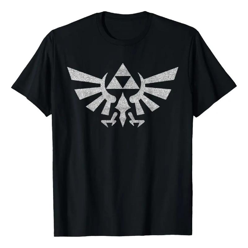 Camiseta Nintendo Zelda Hyrule Crest Triforce Crackle Effect S разноцветный