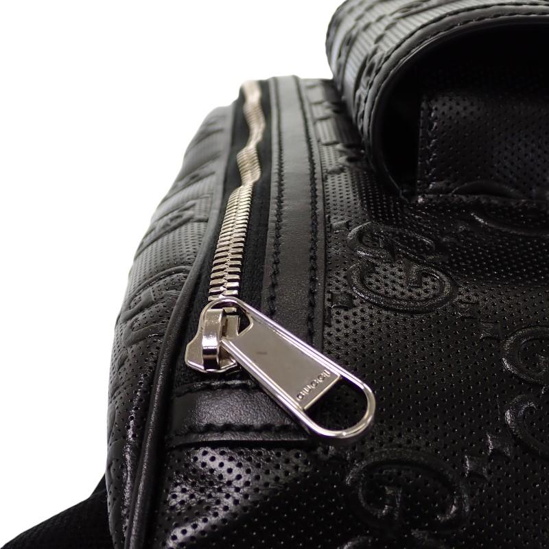 Gucci 645093_1W3CN_1000 Body Bag Black Leather Mens