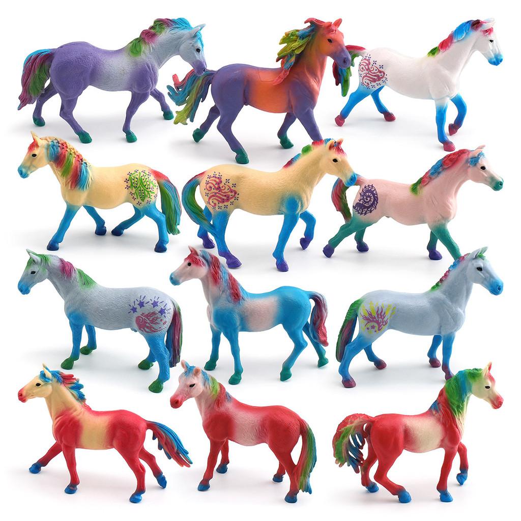 Western Mythology Creature Unicorn Pvc Decor With Realistic Design For Kids Playroom