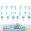 Pennant Banner Flags String Flags Decor 20 Pieces Bunting Banner Themed Decoration for Oktoberfest Party Home Picnic Backyard