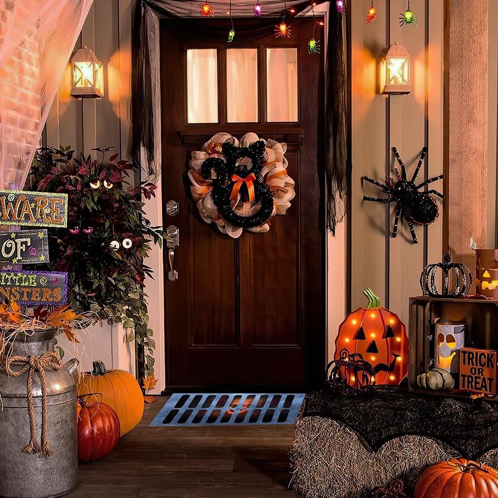 Halloween 3D Illusion Clown Floor Mat Home Decoration Horror Movie Clown Area Carpet Indoor And Outdoor Welcome Door Mat