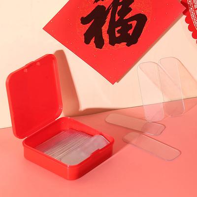 60Pc/Box Double Side Sticker Transparent Non-Marking Universal Adhesive Stickers