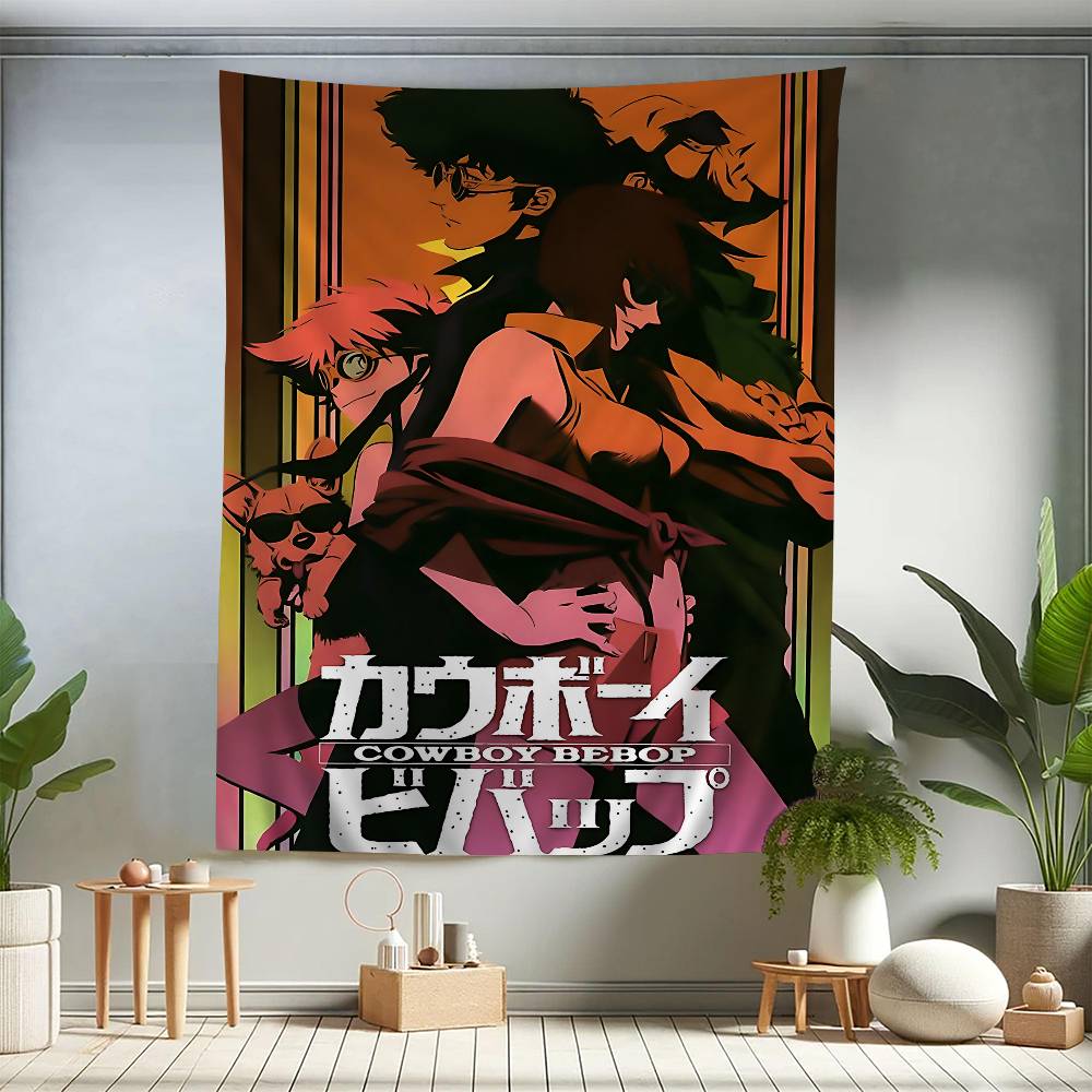 1PC Anime C-Cowboy B-bebopS Hanging Bohemian Tapestry Cheap Hippie Wall Hanging Bohemian Wall Tapestries Mandala Wall Hanging