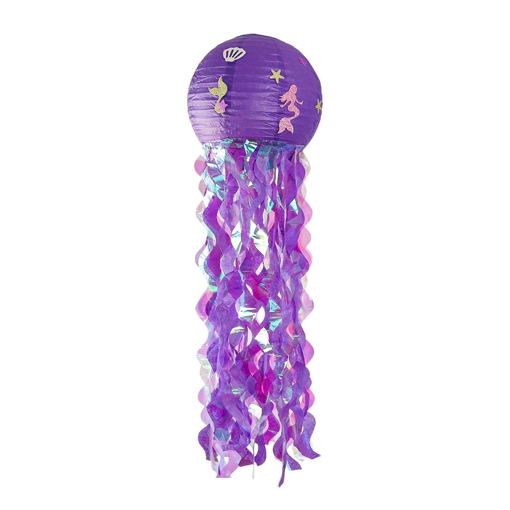 Colourful Paper Lanterns Mermaid Bright and Beautiful Under The Sea Piece Mermaid Party Lamp for Indoor