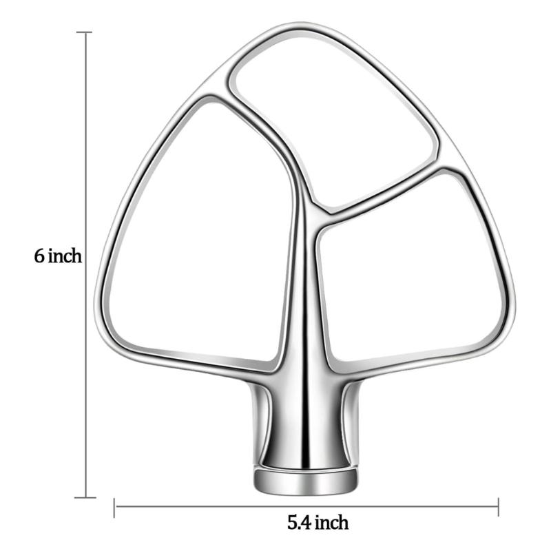 Wire Whip Flat Beater Attachment For Kitchenaid 4.5-5QT K45SS KSM75 Stand Mixer
