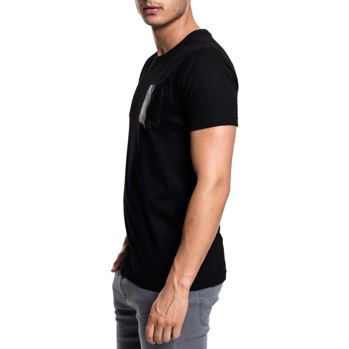 Urban Classics - Chemise avec poche en similicuir