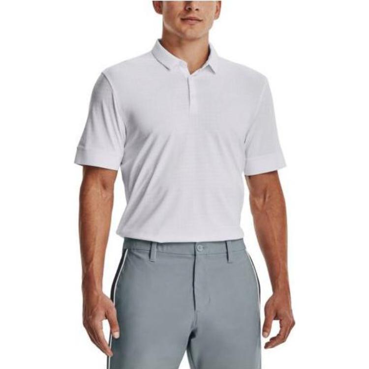 Under Armour Solid Color Pullover Short Sleeve T-Shirt Men Tops White 1377406-100