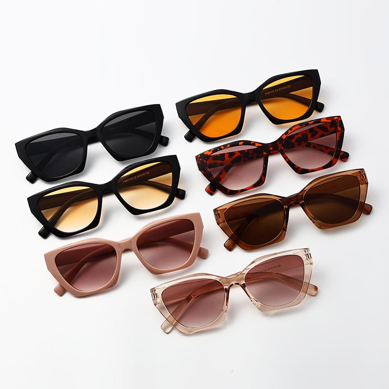 Protective Glasses New Cat Eye Trendy Sunglasses Men Women Vintage Cateye Sports UV400 Resistant Fashion Sunglasses