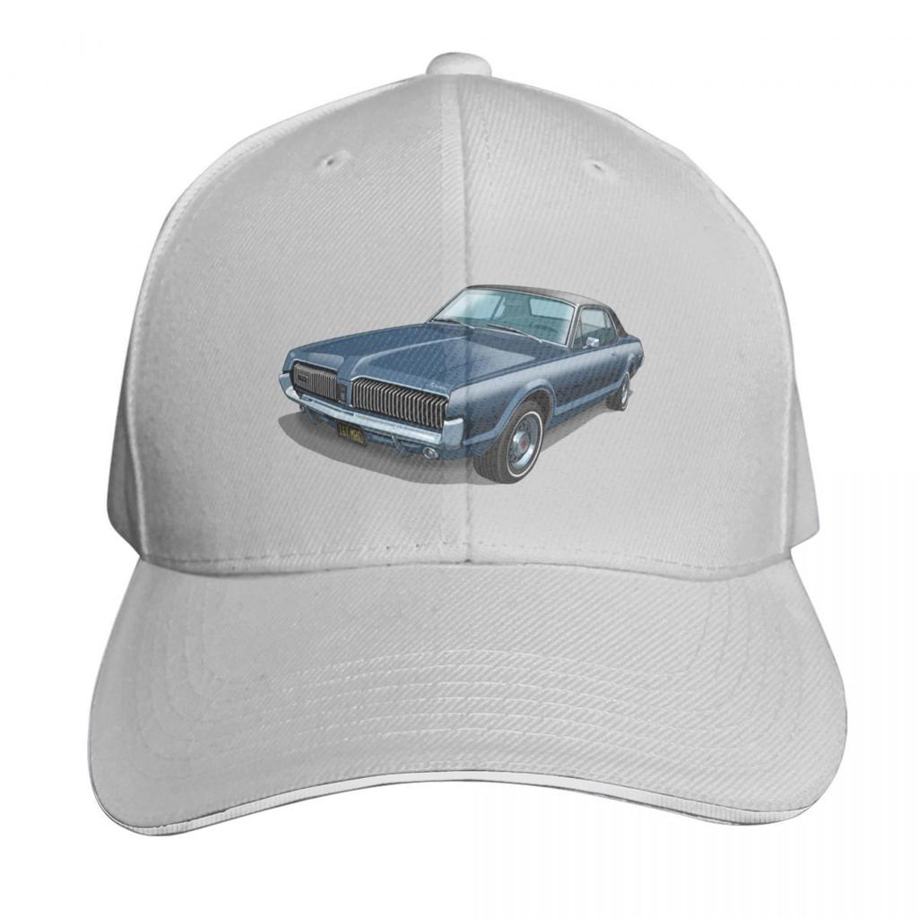 Mercury Cougar in caspian blue Baseball Cap luxury Women cap Funny hats Sunscreen Military Cap Unisex Womens Hats Unisexs