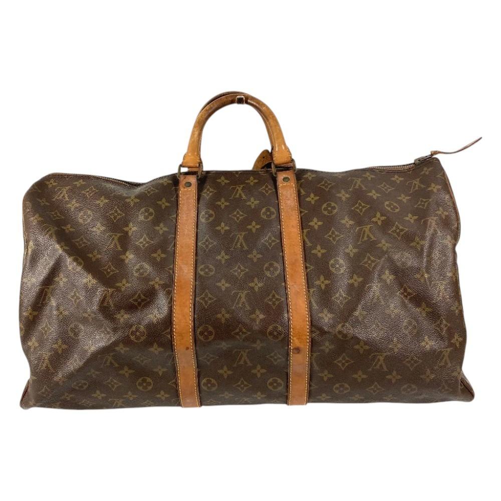 Louis Vuitton M41424 Monogram Keepall 55 Old-style Handbag Travel Bag Duffle Bag