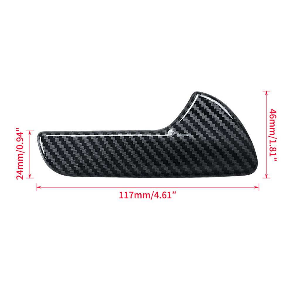 Carbon Fiber Inner Door Handle Cover Trim Accessories for Dodge Durango 2011+