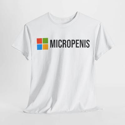 Meme Tshirt Micropenis Microsoft Parody Humorous Geek Tee Summer Unisexs And Wounisexs Loose And Breathable Tshirt Top S5xl
