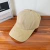 Cotton Baseball Cap With Emblem Design For Spring Sun Fashionable Protection