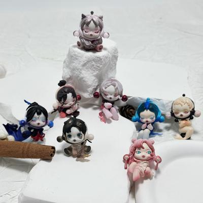 Change The Baby Cute Grain Tide Play Figure Toy Doll DIY Blind Box Mobile Phone Chain Ornament Gift