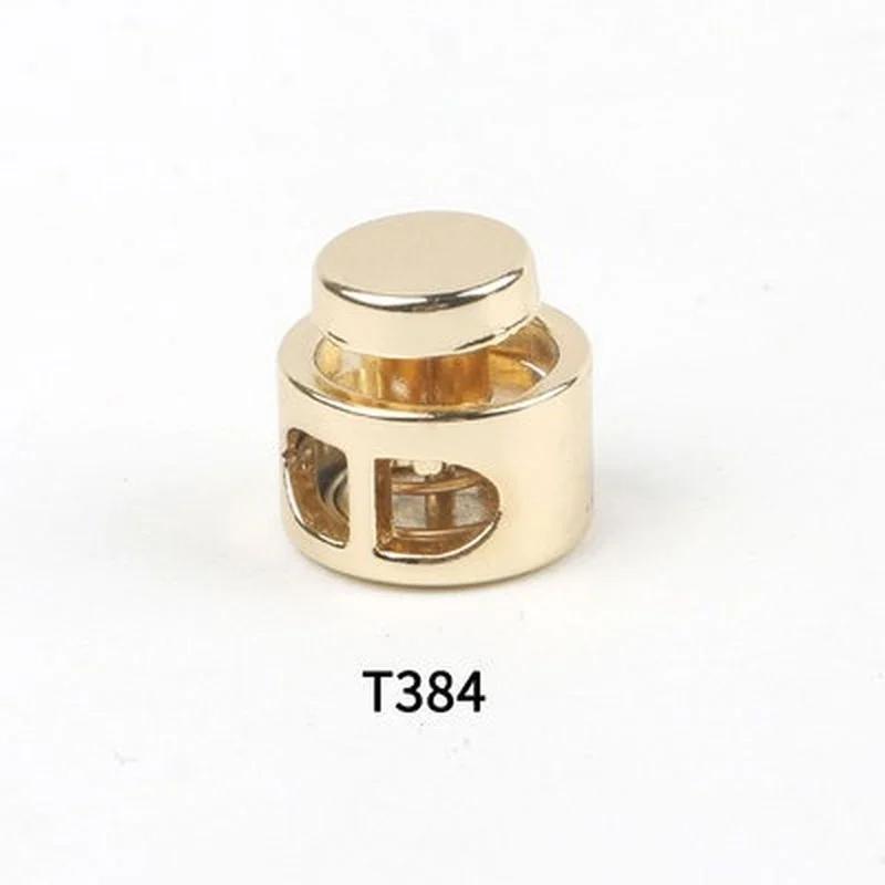 Metal Double‑Hole Spring Cord Lock Stopper Toggle Clasp Drawstring Adjuster for Hoodie Sweatpants Belt Rope Garment DIY Supplies