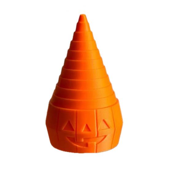 Halloween Pumpkin Tower Decompression Toy 3D Printed Layered Spiral Cone Fidget Toy Mini Sensory Toy for Stress Anxiety Relief