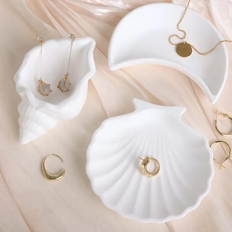 Gesso Irregular Joias Bandeja Criativa Prato para Joias Adereço para Fotos de Joias Organizadores de Mesa Prato para Joias