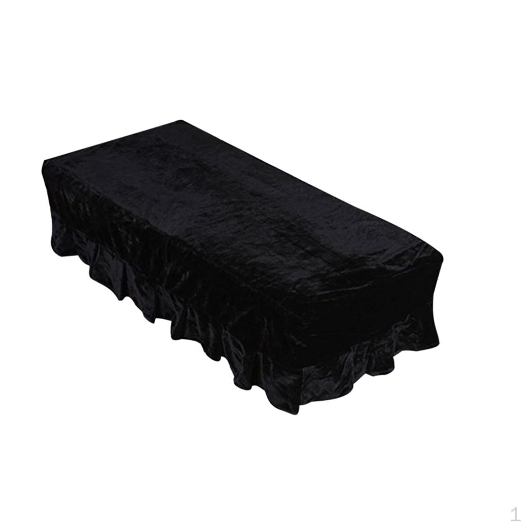 1-Seater / Premium Pleuche Piano Stool Cover Sleeve with Macrame Decorated VARIOUS COLORS