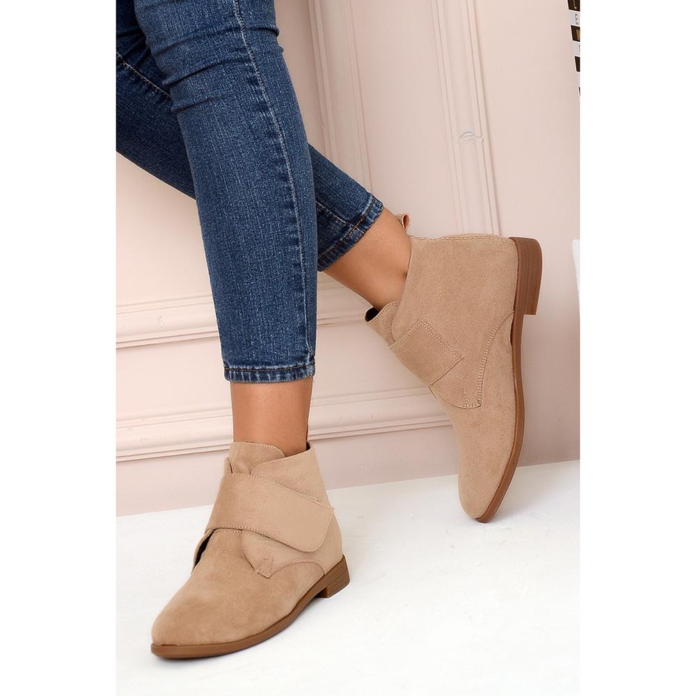 

Женские ботинки Comfortable Fit Velcro 020-5060-22Замша 39 дубильная кора