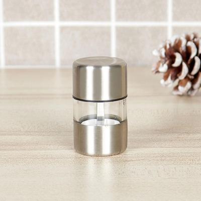 Manuelle Salz- und Pfeffermühle, tragbare Mini-Mühle für Kräuter, Pfeffer, Gewürze, Rosensalz, Küchen-Mahlgeräte aus Edelstahl