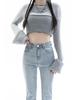 Women's Light Color High Waist Micro-Flare Slimming Jeans