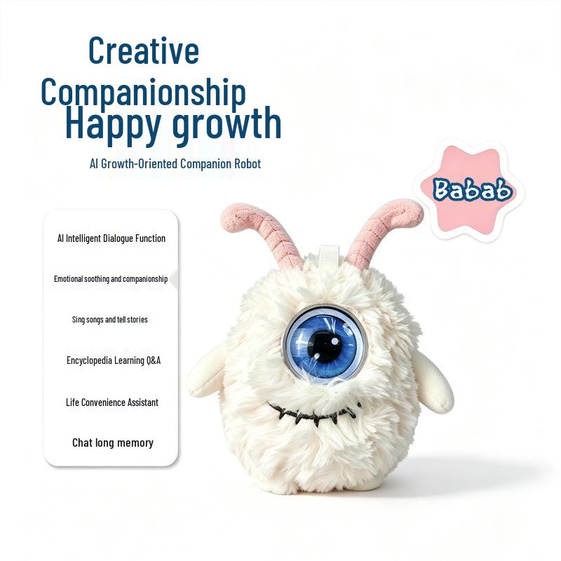AI Interactive Plush Talking Doll - Cute Eyes, Early Education Companion for Children