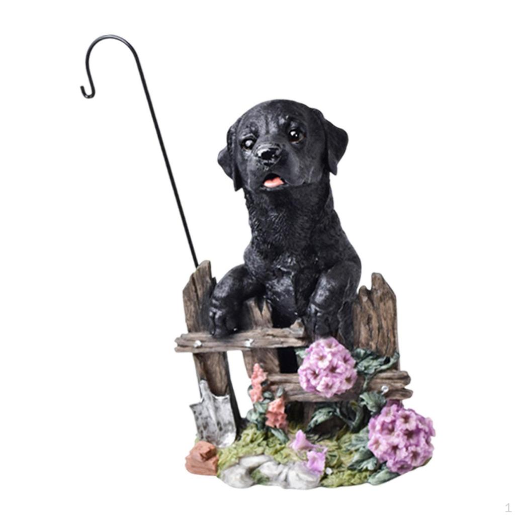 Decorative Animal Sculpture Outdoor Figurine Dog Ornament for Lawn, Patio ,Garden, Yard