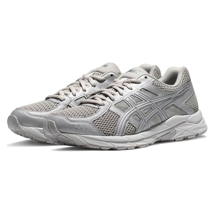 Asics Gel-Contend 4 Comfortable Fashion Fabric Synthetic Leather Low-Top Training Running Shoes Men sneaker Gray 1011B896-020