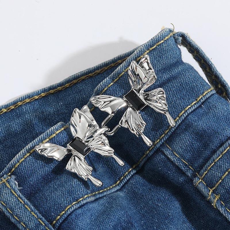 Waist Pants Tightening Make Clip Waist Adjustment Clip Waist Reduction Clasp Line Button Brooches for Garment Decoration NK001