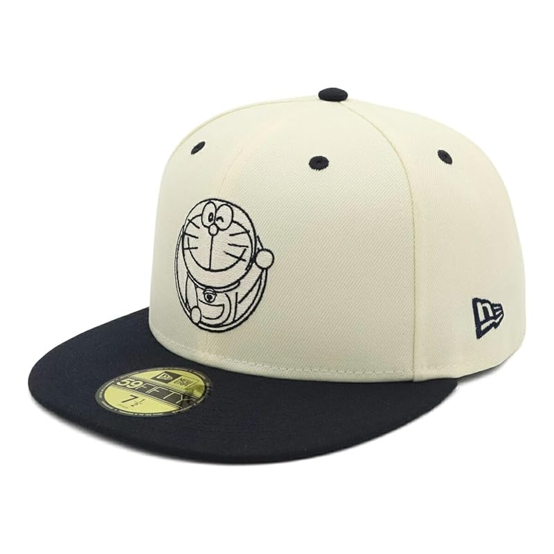 

[New Era] cap 59FIFTY Doraemon collaboration chrome white 7 1/2 5950 DORAEMON DRAWING CHR NVY