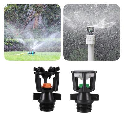1/2" Male Thread Rotating Scattering Sprinklers Mini Rotary Irrigation Spray Nozzle Garden Lawn Farmland 360° Watering Nozzles