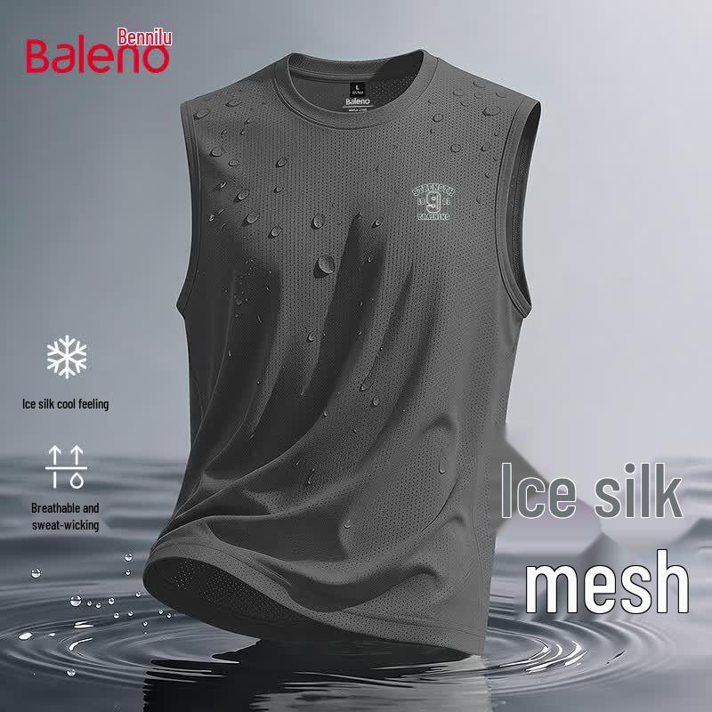 Baleno Men s Loose Fit Ice Silk Vest M