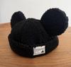 Tokyo Disney Resort limited Ears Mickey Fluffy boa Cap Hat japan Black