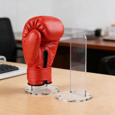 2Pcs Acrylic Boxing Glove Displays Support Showing Shelf Family Collection Autographed Glove Racks Boxing Glove Storage Holder