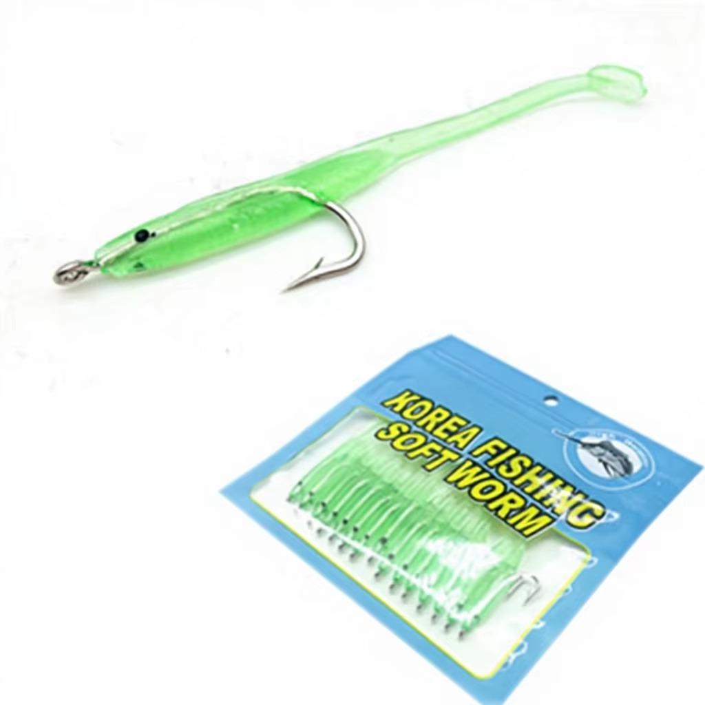 Factory Made Multi Color Pre Rigged Eel Bait High Quality Soft Plastic for Repeated Saltwater Use