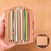 Small Credit Bank Card Purse Solid Leather Multi Slot Coin Money Card Holder Wallet Women Men Ultra-thin Id Card Holder Bag Case