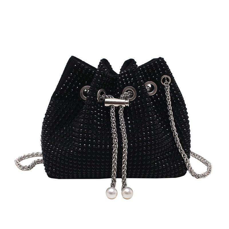 2022 Summer Mini Rhinestone Women's Bag Fashion Diamond-studded Blessing Bag Rhinestone Chain Messenger Bag
