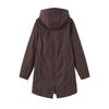 Women's Fashionable Casual Solid Color Long Sleeved Pocket Jacket Hooded Coat Windbreaker