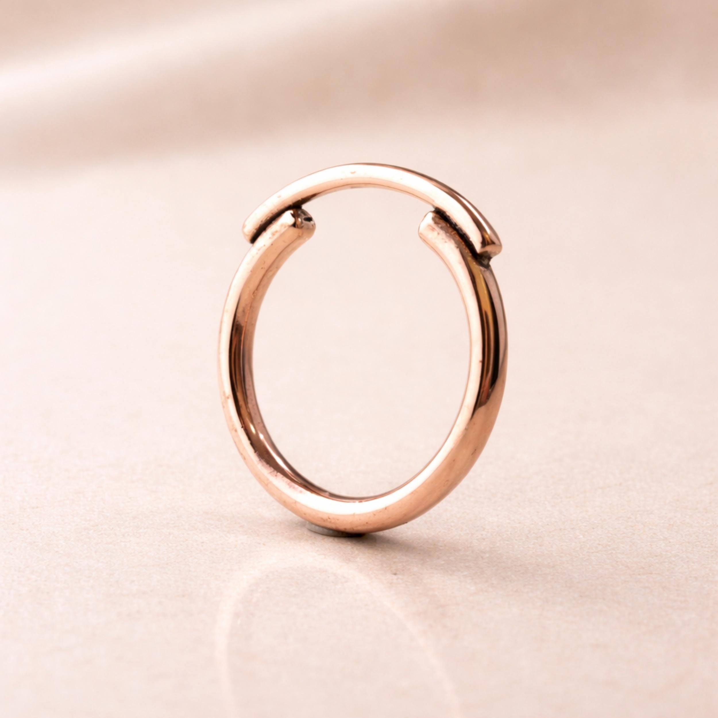

Pure Copper Designer Ring – Minimalist Solid Copper Band – Handmade Stacking Ring – Unisex Everyday Jewelry 12 мідний